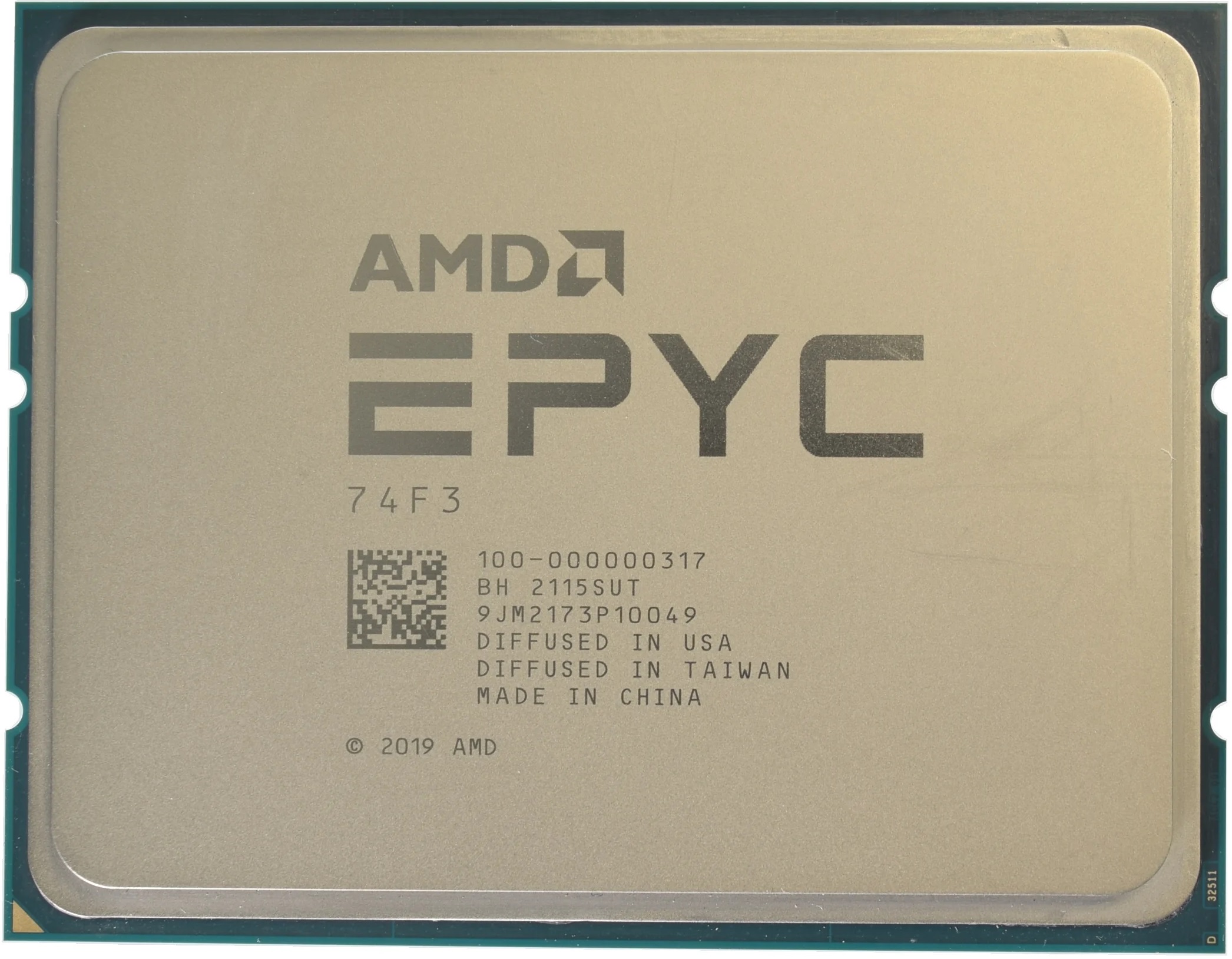Процессор AMD EPYC 74F3, 3.2GHz, SP3, 24 cores, OEM