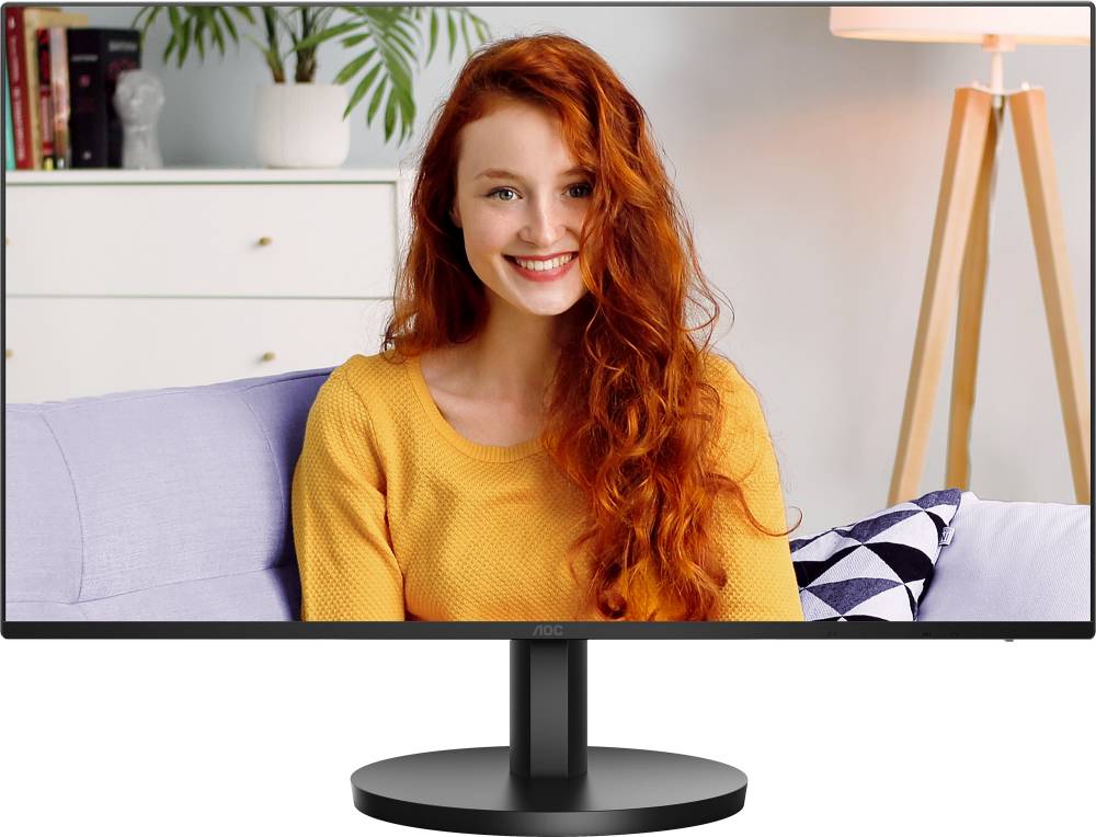 Монитор 23.8" AOC 24B3HA2/01, 1920x1080, IPS, 100Hz, Speakers (VGA, HDMI)