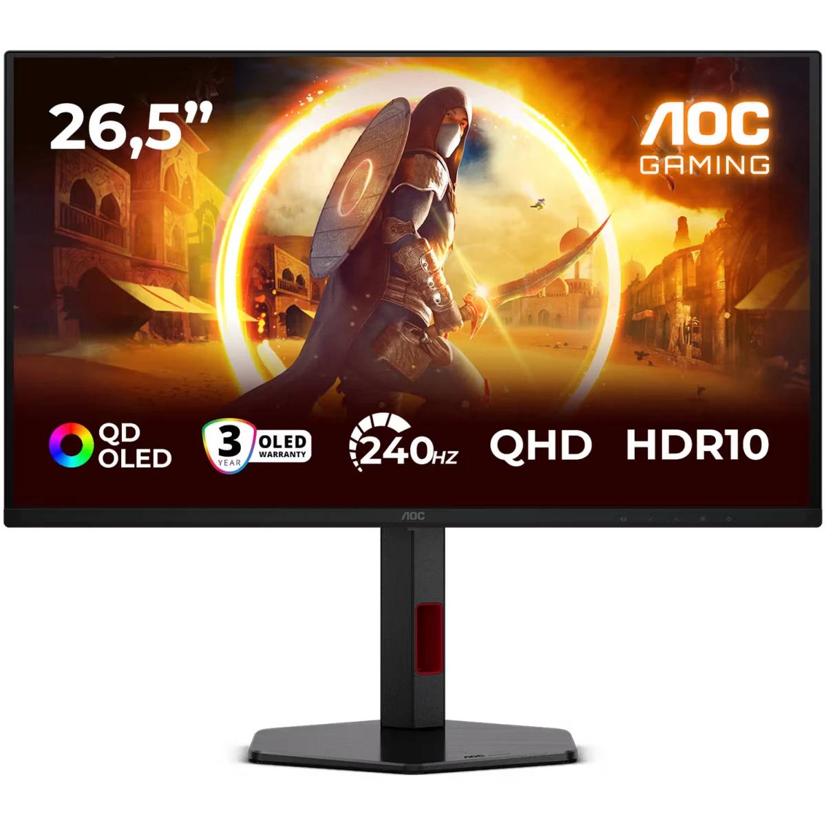Монитор 27" AOC Q27G4ZDR, 2560x1440, QD-OLED, 240Hz (2xHDMI, DP)