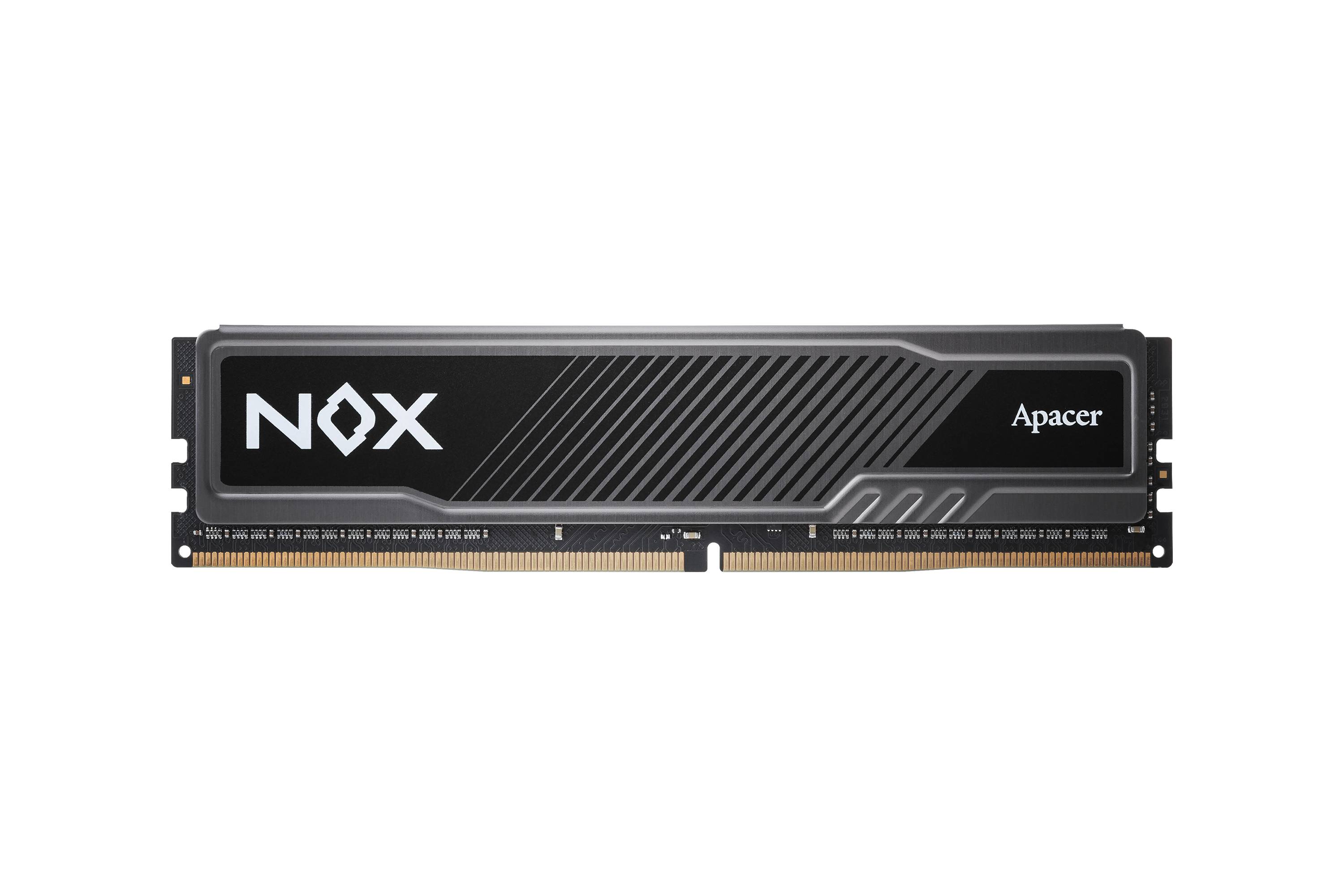 Оперативная память 8Gb Apacer NOX Black AH4U08G32C28YMBAA-1, DDR IV, PC-25600, 3200MHz