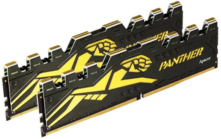 Оперативная память 16Gb Apacer Panther Golden AH4U16G32C28Y7GAA-2, DDR IV, PC-25600, 3200MHz, kit 2x8Gb