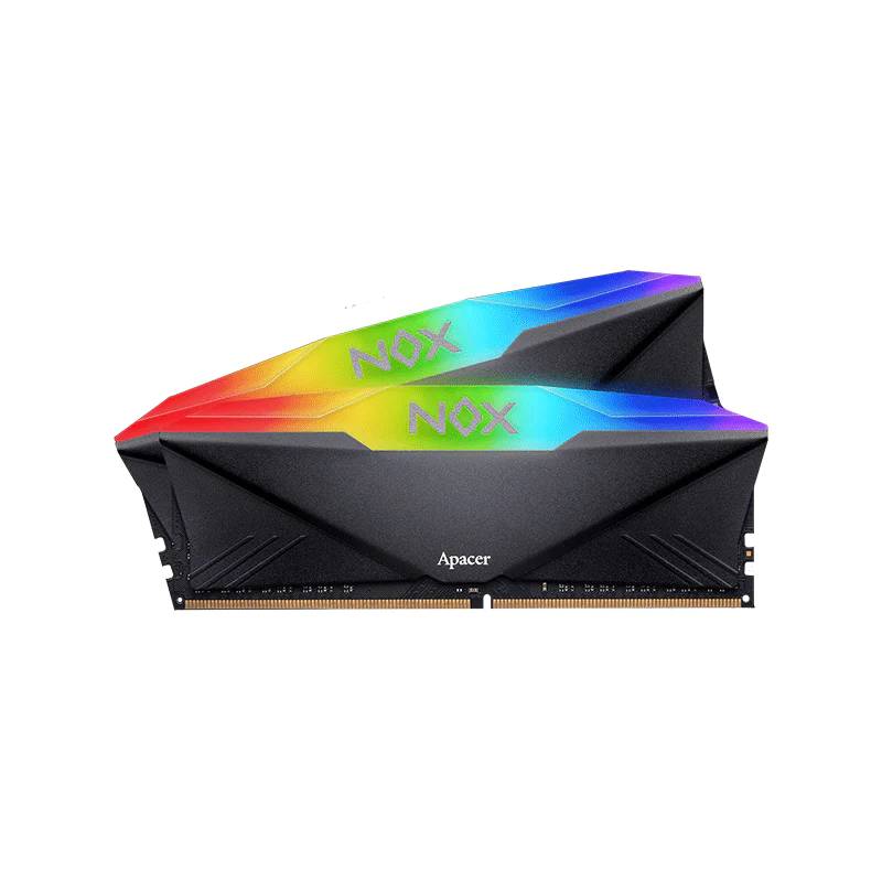 Оперативная память 16Gb Apacer NOX RGB Black AH4U16G32C28YNBAA-2, DDR IV, PC-25600, 3200MHz, kit 2x8Gb