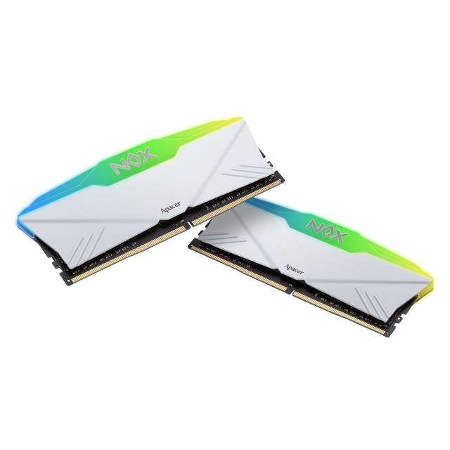 Оперативная память 32Gb Apacer NOX RGB White AH4U32G36C25YNWAA-2, DDR IV, PC-28800, 3600MHz, kit 2x16Gb
