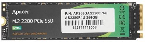 256Gb SSD Apacer AS2280P4U AP256GAS2280P4U, (3500/1200), NVMe M.2, OEM