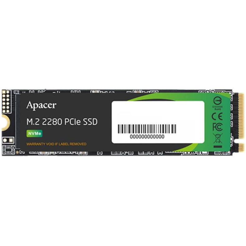 512Gb SSD Apacer AS2280P4X AP512GAS2280P4X-1, (2100/1500), NVMe M.2