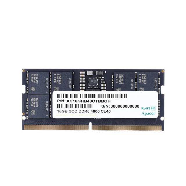 Оперативная память для ноутбука 16Gb Apacer AS16GHB48CTBBGH, SODIMM DDR V, PC-38400, 4800MHz