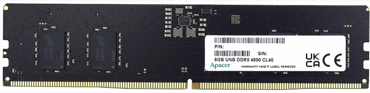 Оперативная память 8Gb Apacer FL.08G2A.RTH, DDR V, PC-38400, 4800MHz