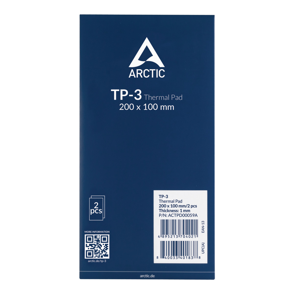 Термоплощадка Arctic Thermal Pad TP-3 ACTPD00059A, 200x100x1мм, 2шт