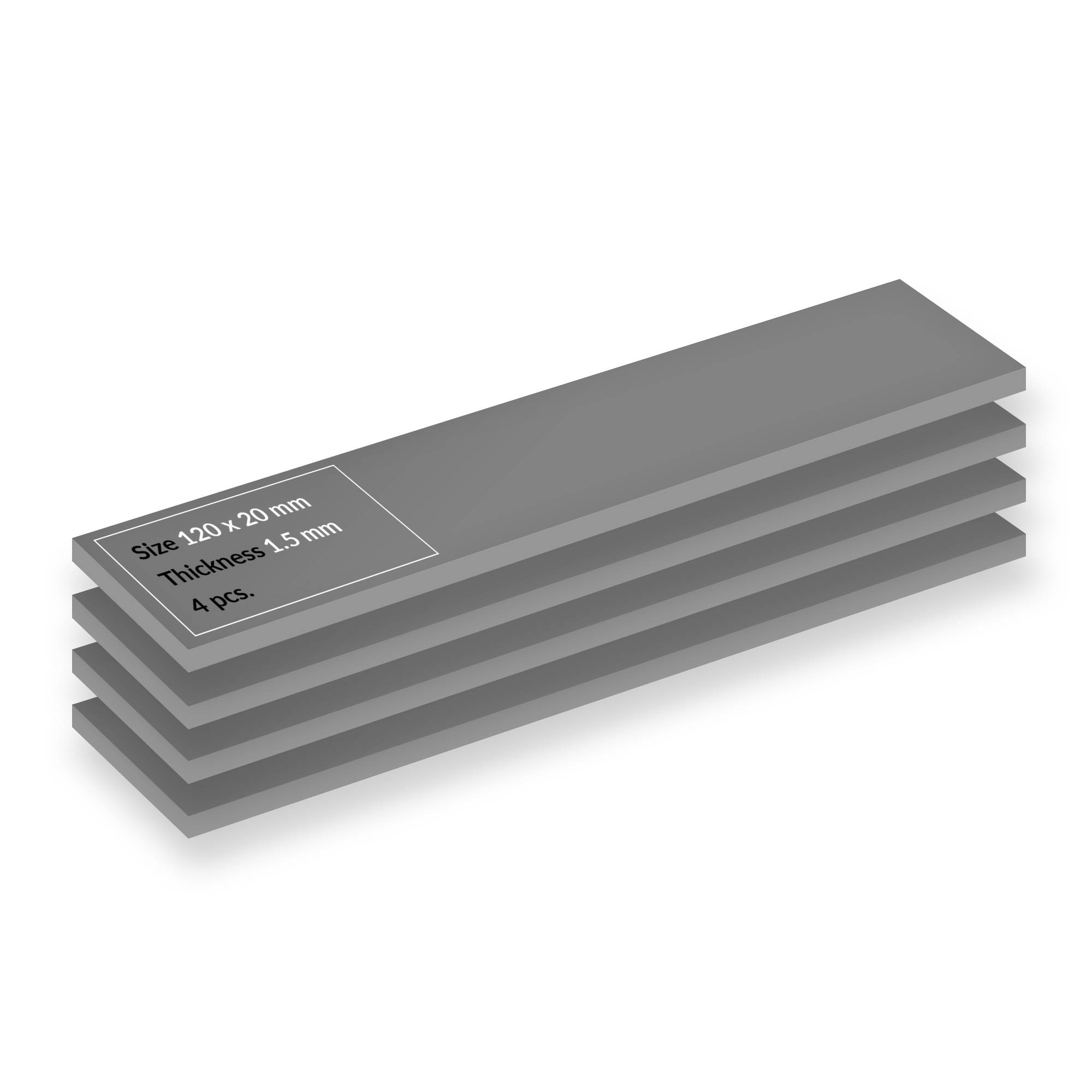 Термоплощадка Arctic Thermal Pad TP-4 ACTPD00067A, 120x20x1.5мм, 6Вт/м*К, 4шт
