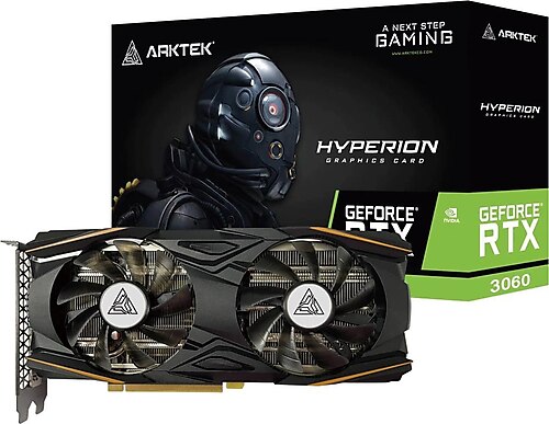 Видеокарта GeForce RTX 3060, 12Gb GDDR6 192bit, Arktek AKN3060D6S12GH1
