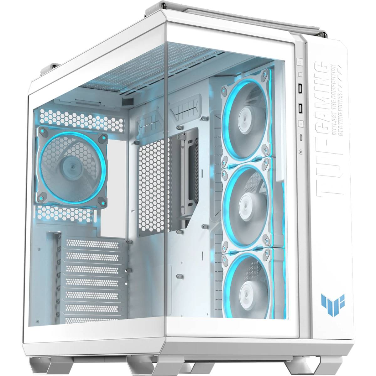 Корпус Asus TUF Gaming GT502 Horizon ARGB WHITE 90DC0093-B19010, без БП, ATX