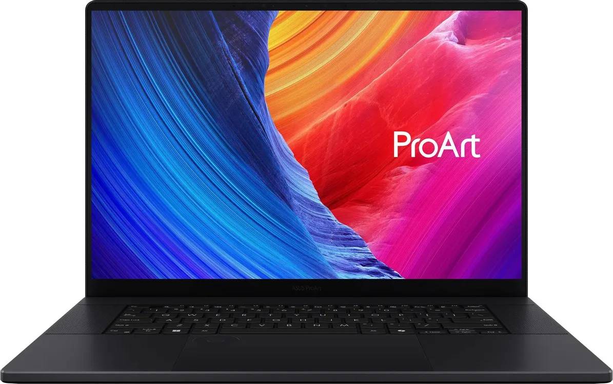 Ноутбук Asus ProArt P16 H7606WR-SE060X, 16" OLED, Ryzen AI 9 HX 370/ 32Gb/ 1TbSSD/ RTX5070Ti 12Gb/ W11/ Black (90NB17D1-M00330)