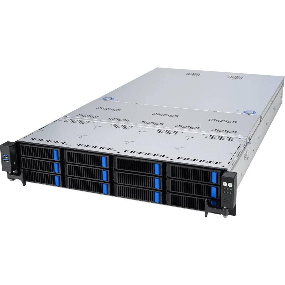 Серверная платформа ASUS RS720A-E12-RS12 (90SF02E1-M00N00) 2xSP5, 24xDDR V ECC, 12x2.5"/3.5", 2x2600Вт, 2U