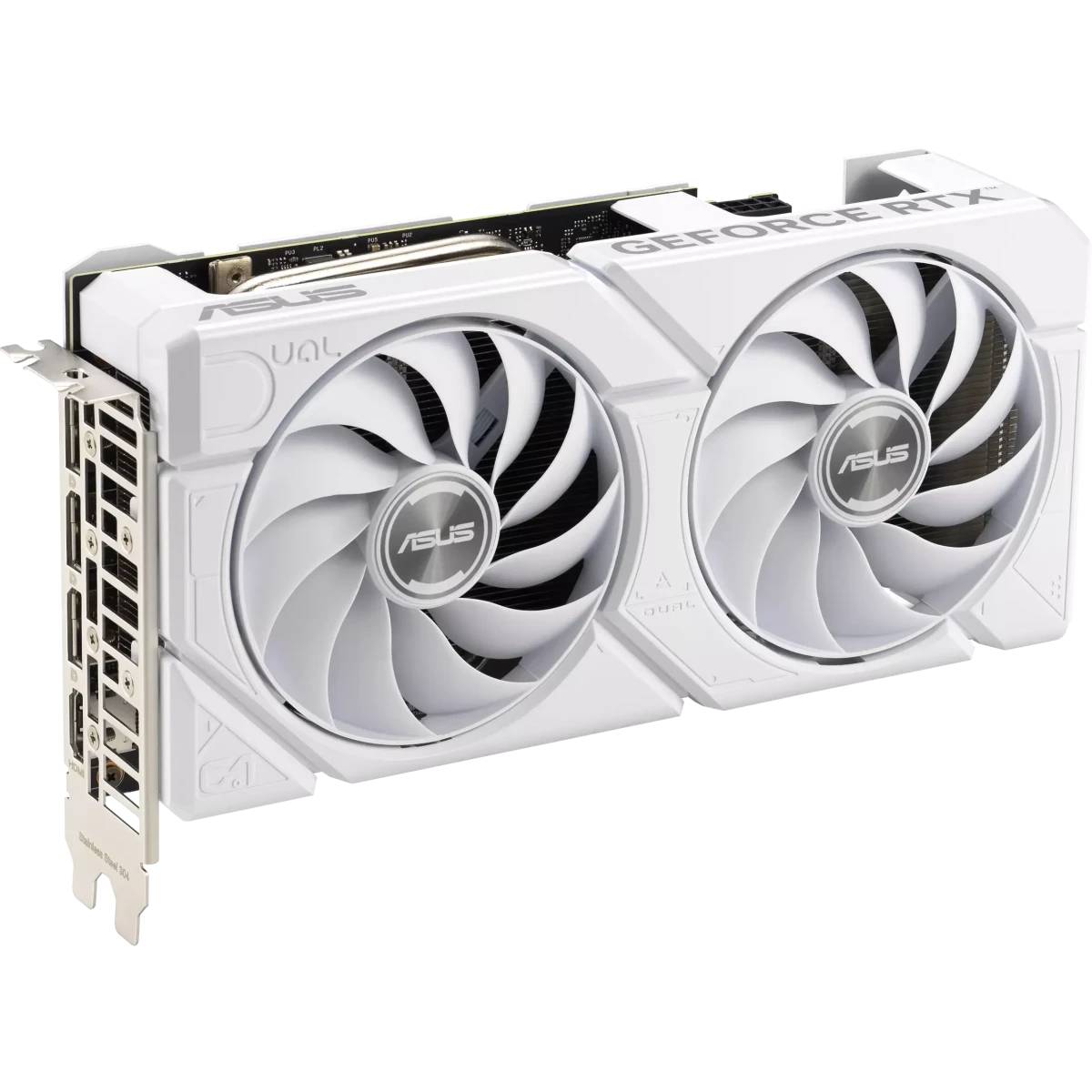 Видеокарта GeForce RTX 4060 Ti, 8Gb GDDR6 128bit, ASUS DUAL-RTX4060TI-O8G-EVO-WHITE, RTL