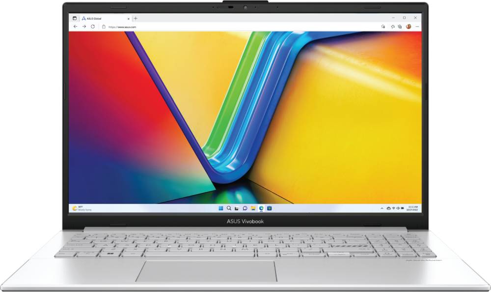 Ноутбук Asus VivoBook Go 15 OLED E1504FA-L1284, 15.6" OLED, Ryzen 5 7520U/ 16Gb/ 512SSD/ Silver (90NB0ZR1-M01X30)