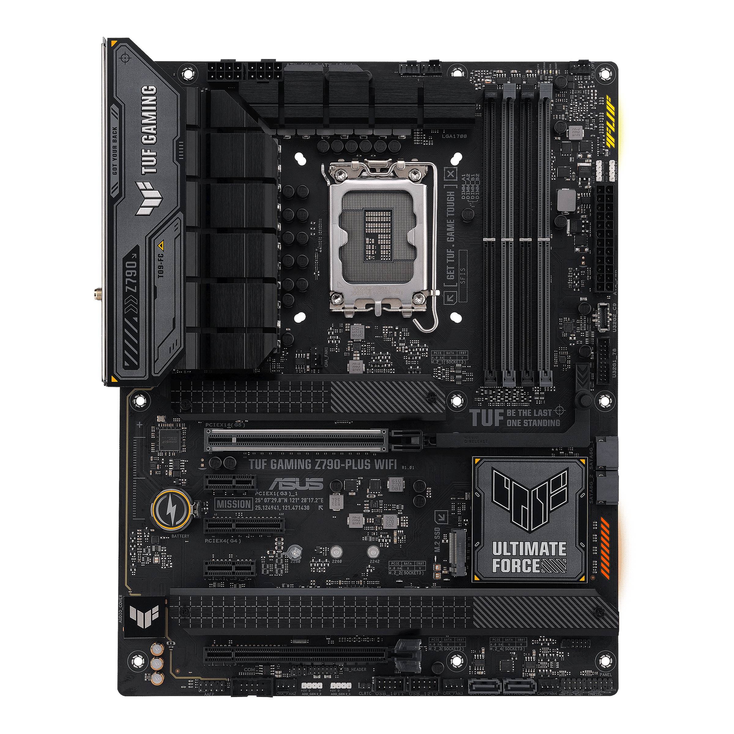 Материнская плата Asus TUF Gaming Z790-Plus WiFi, LGA1700, (HDMI, DP), 4xDDR V, ATX