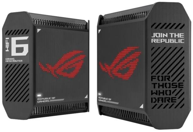 Роутер Wi-Fi Asus ROG Rapture GT6 Black B-2-PK (2-pack), 2.4/5GHz, 10182Mbps, 3xLAN 1Gbps, 1xWAN 2.5Gbps, 1xUSB