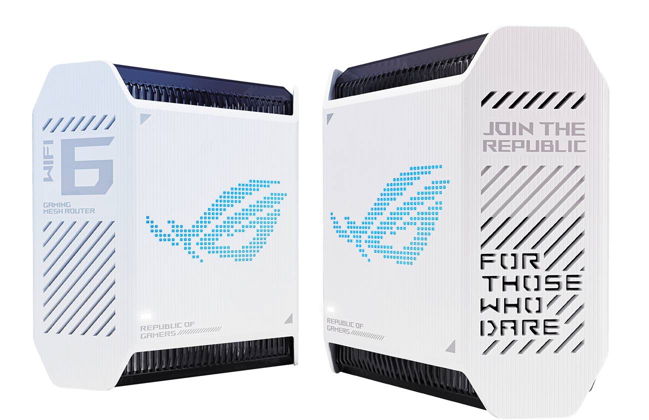 Роутер Wi-Fi Asus ROG Rapture GT6 White W-2-PK (2-pack), 2.4/5GHz, 10182Mbps, 3xLAN 1Gbps, 1xWAN 2.5Gbps, 1xUSB