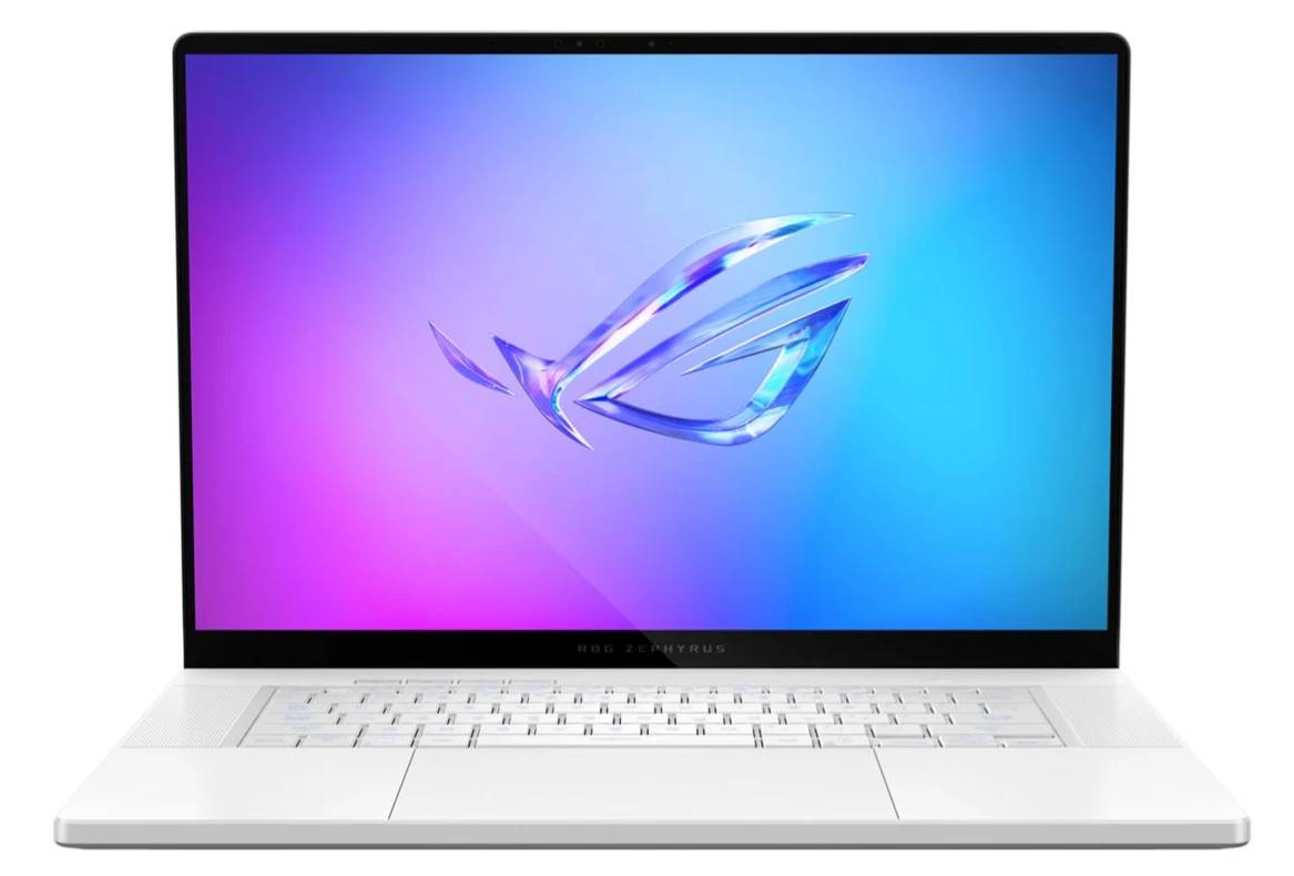 Ноутбук ASUS ROG Zephyrus G16 GU605CX-QR077W, 16" OLED, Core Ultra 9 285H/ 64Gb/ 1TbSSD/ RTX 5090 24Gb/ W11/ Platinum White (90NR0M66-M00420)