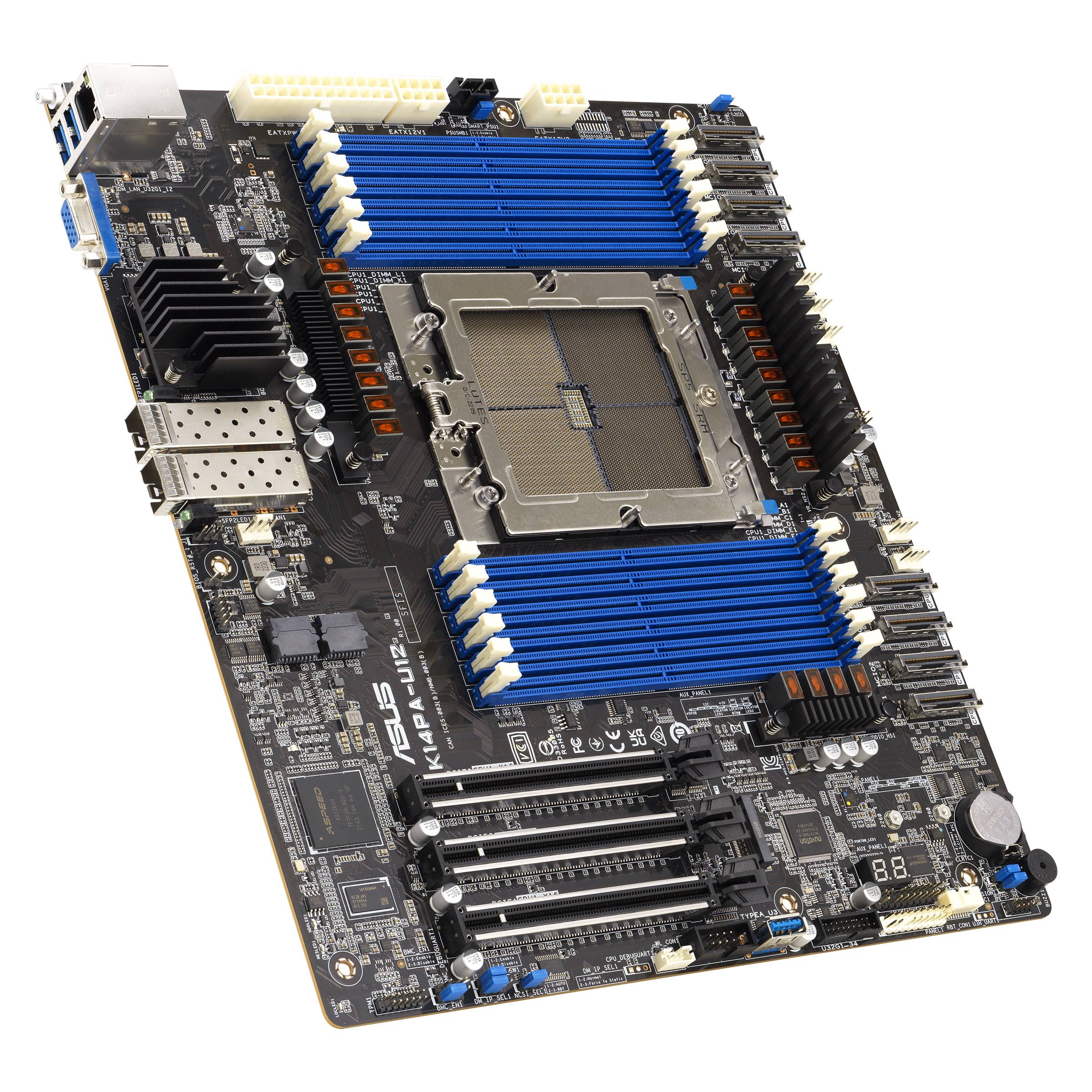 Материнская плата ASUS K14PA-U12, SP5, (VGA), 12xDDR V, CEB