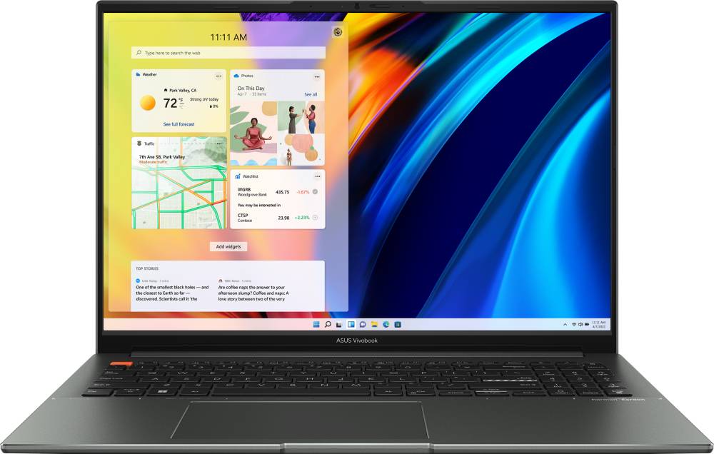 Ноутбук Asus Vivobook S 16X M5602QA-KV103W, 16" IPS, Ryzen 5 5600H/ 16Gb/ 512SSD/ W11/ Black (90NB0XW1-M00440)