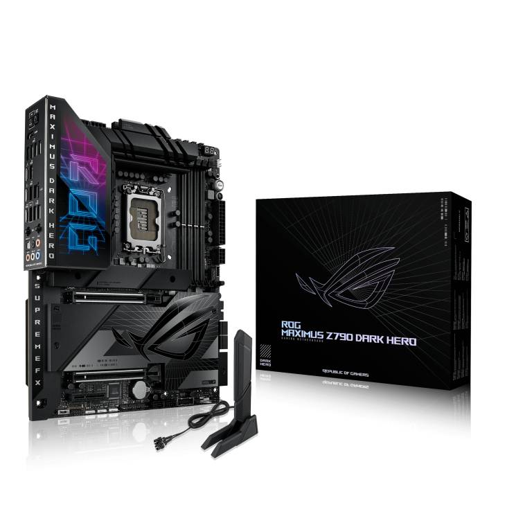 Материнская плата Asus ROG Maximus Z790 DARK HERO, LGA1700, (HDMI), 4xDDR V, ATX (90MB1F90-M0EAY0)