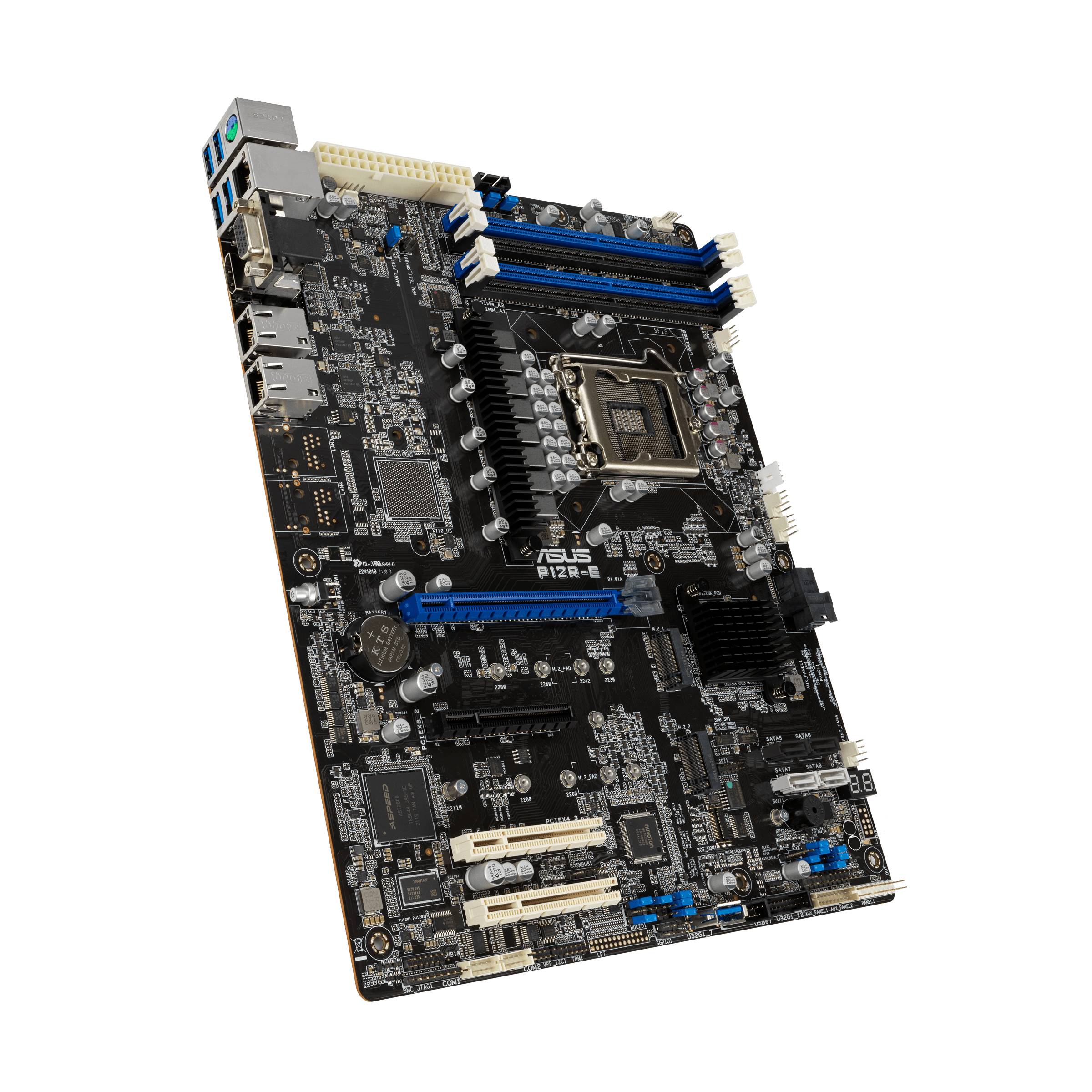 Материнская плата Asus P12R-E, LGA1200, (VGA, HDMI), 4xDDR IV, ATX