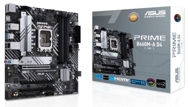 Материнская плата Asus Prime B660M-A D4-CSM, LGA1700, (2xHDMI, DP), 4xDDR IV, mATX