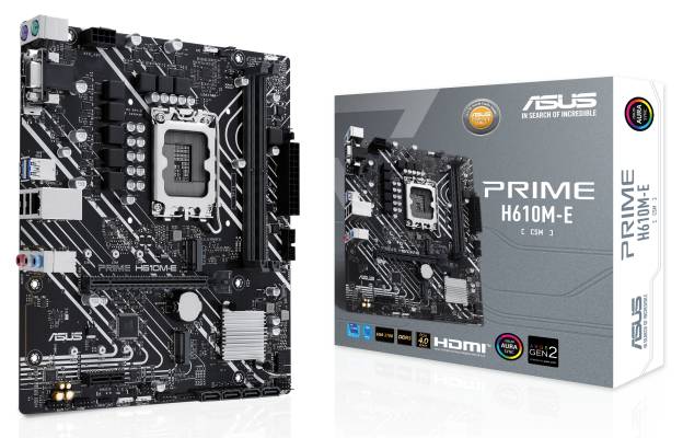 Материнская плата Asus Prime H610M-E-CSM, LGA1700, (VGA, HDMI, DP), 2xDDR V, mATX