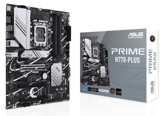 Материнская плата Asus Prime H770-Plus, LGA1700, (HDMI, DP), 4xDDR V, ATX
