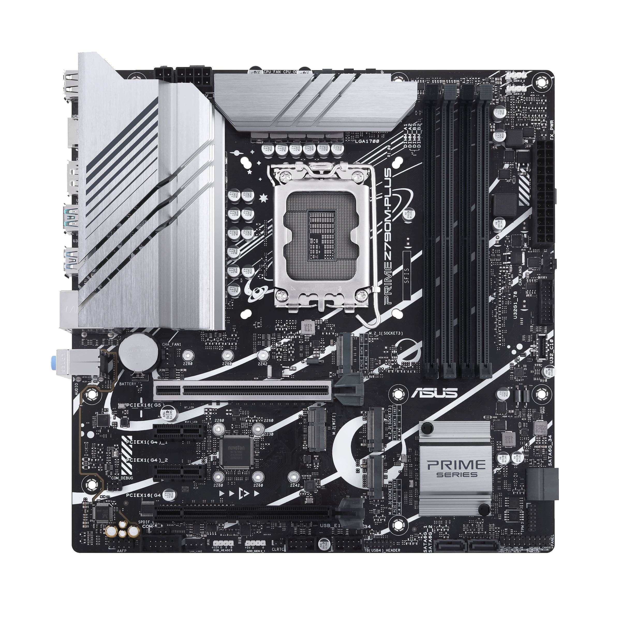Материнская плата Asus Prime Z790M-PLUS, LGA1700, (HDMI, DP), 4xDDR V, mATX