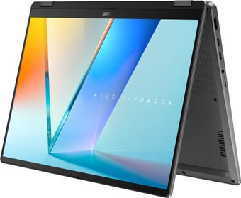 Ноутбук Asus Vivobook S14 Flip TP3407SA-SG243W, 14" OLED, Core Ultra 9 285H/ 16Gb/ 1TbSSD/ W11/ Gray (90NB14Y1-M00KN0)