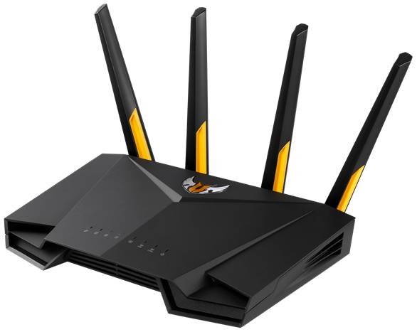 Роутер Wi-Fi Asus TUF-AX3000, 2.4/5GHz 2976Mbps, 4xLAN 1Gbps, 1xWAN, 1xUSB