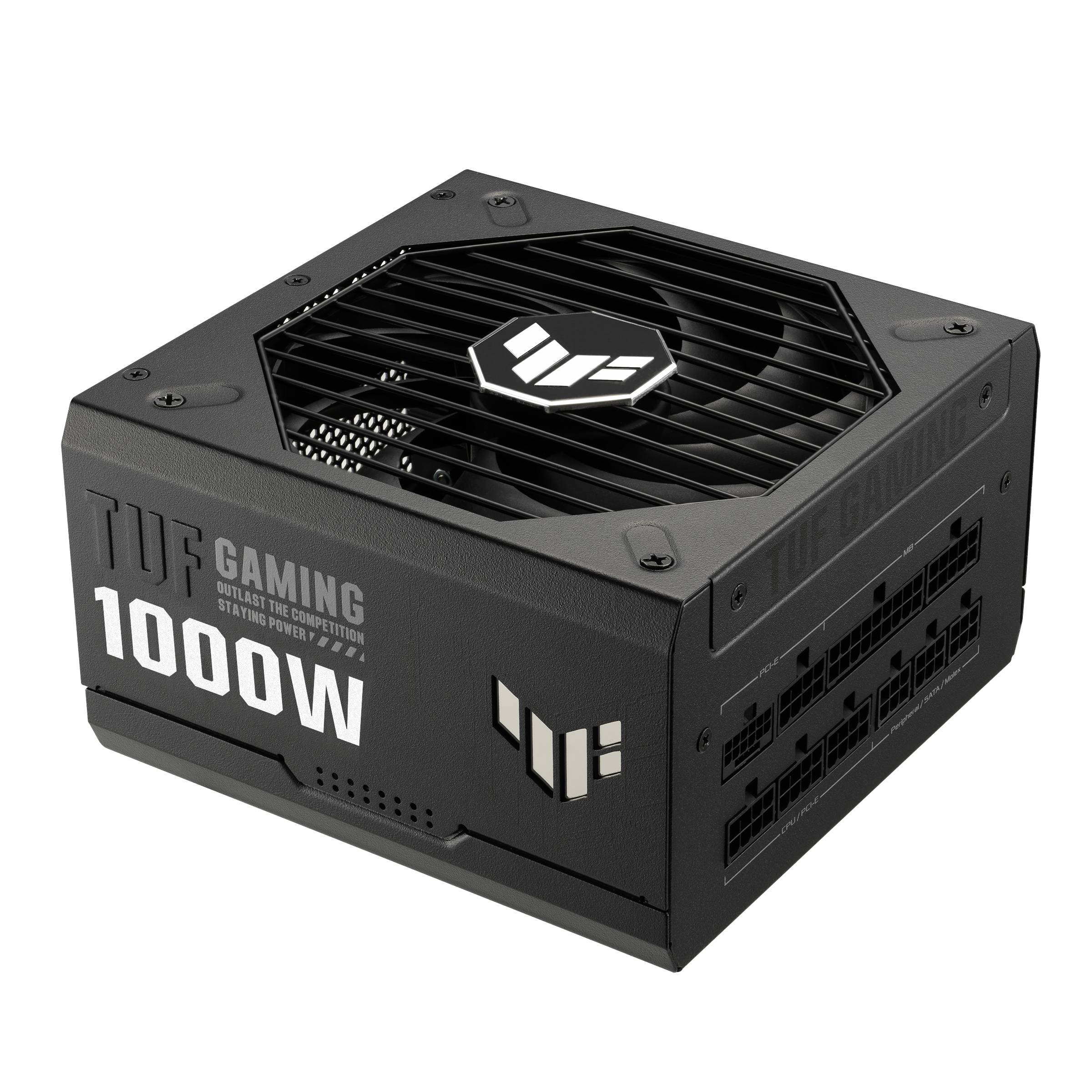 Блок питания 1000Вт, Asus TUF-GAMING-1000G, 80 Plus Gold, APFC, ATX