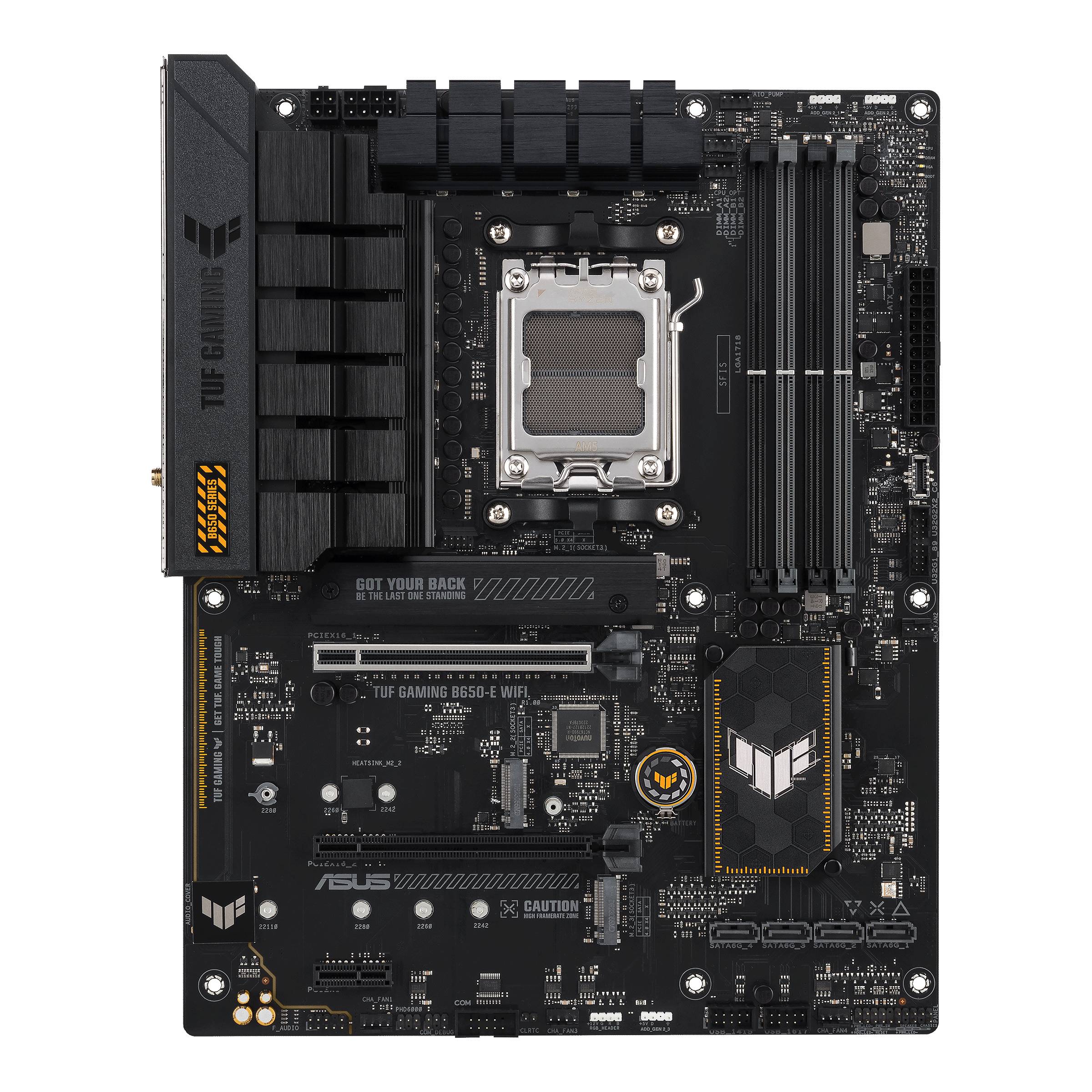 Материнская плата Asus TUF GAMING B650-E WIFI, AM5, (HDMI, DP), 4xDDR V, ATX