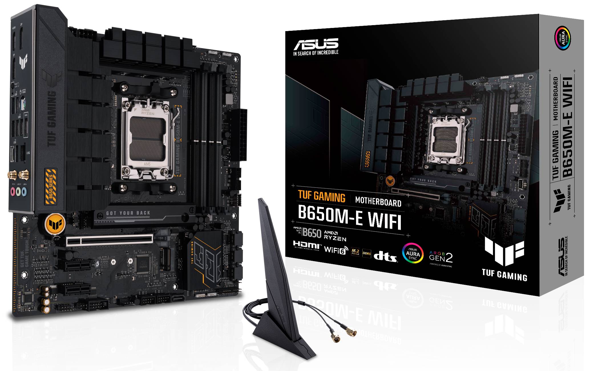 Материнская плата Asus TUF Gaming B650M-E WIFI, AM5, (HDMI, 2xDP), 4xDDR V, mATX