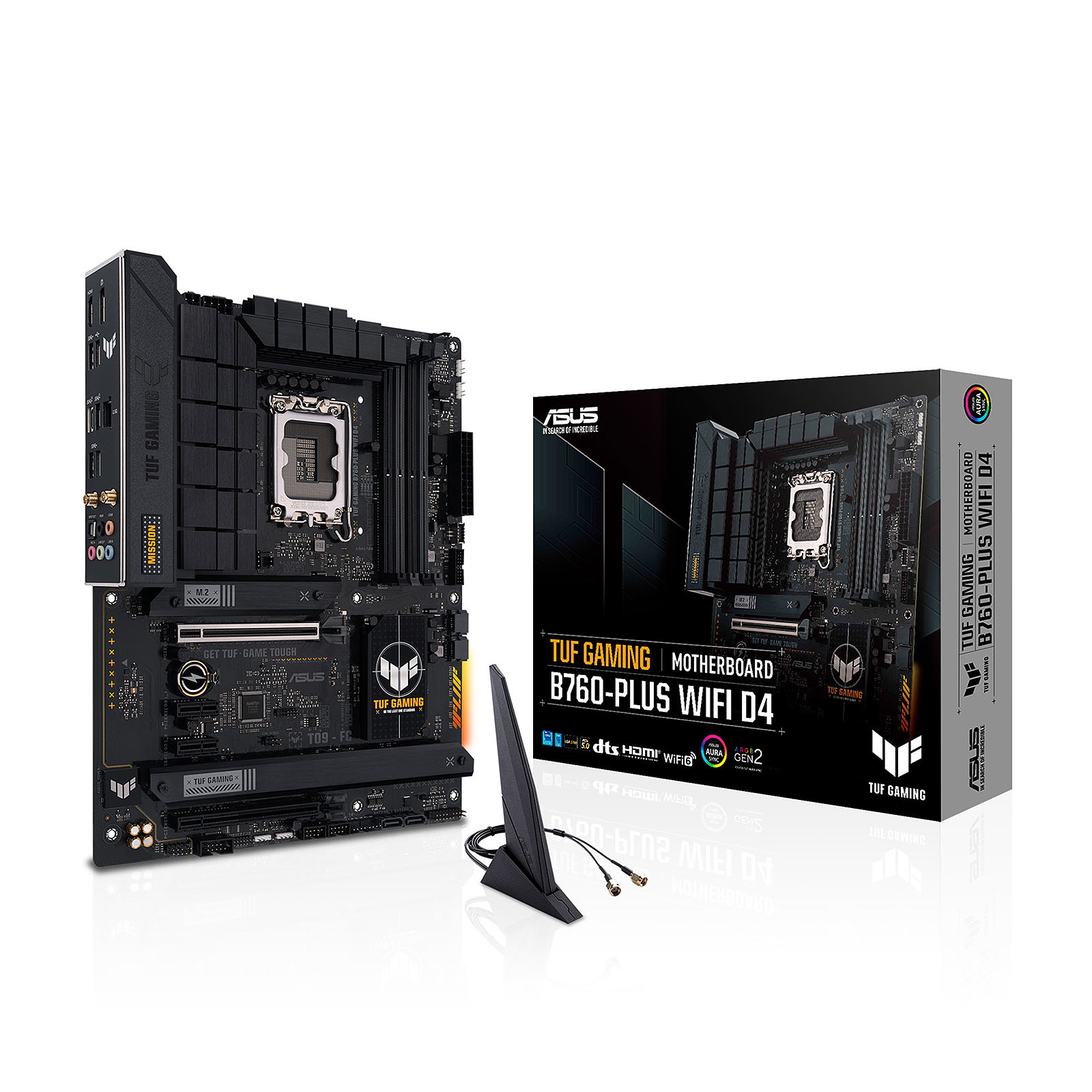 Материнская плата Asus TUF Gaming B760-Plus WiFi D4, LGA1700, (HDMI, DP), 4xDDR IV, ATX