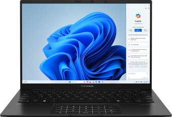 Ноутбук Asus Zenbook 14 OLED UM3406GA-QD134, 14" OLED, Ryzen AI 7 445/ 16Gb/ 1TB SSD/ Black (90NB17R1-M006M0)