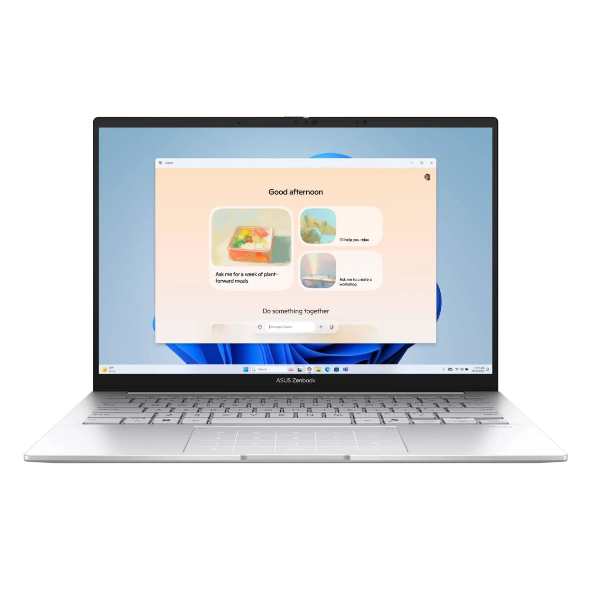 Ноутбук Asus Zenbook 14 OLED UX3405CA-ST1093, 14" OLED, Core Ultra 9 285H/ 32Gb/ 512SSD/ Silver (90NB14W2-M01LJ0)