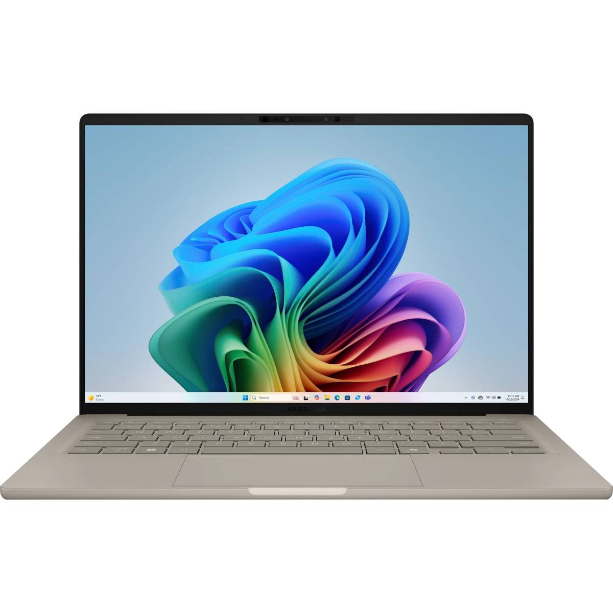 Ноутбук Asus Zenbook 14 UX3407QA-QD197W, 14" OLED, Snapdragon X X1-26-100/ 16Gb/ 512SSD/ W11/ Beige (90NB1501-M00850)