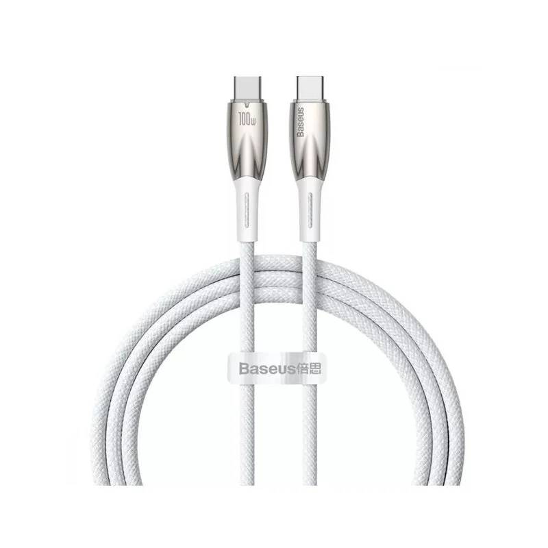 Кабель USB2.0 Type-C (M) - USB2.0 Type-C (M), 1м, Baseus CADH000702, белый