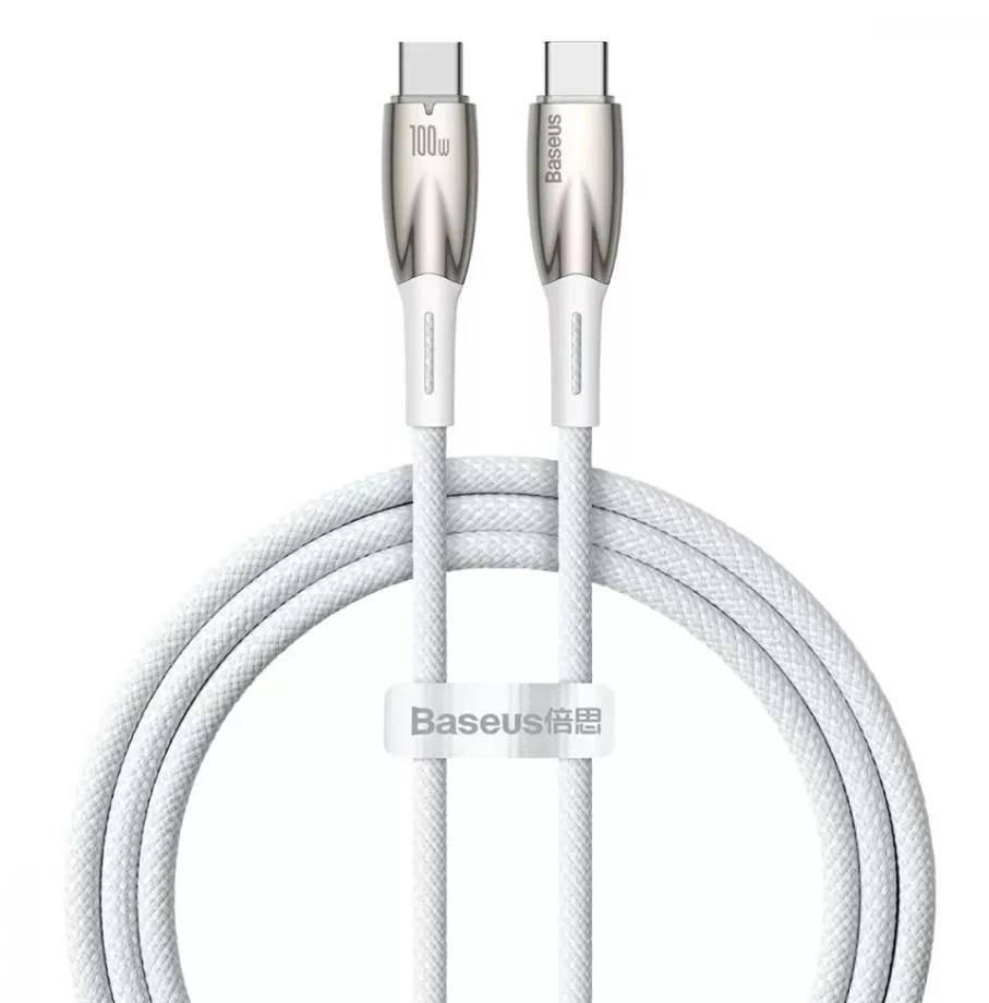 Кабель USB2.0 Type-C (M) - USB2.0 Type-C (M), 2м, Baseus CADH000802, белый