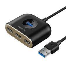 Разветвитель USB3.0 Baseus CAHUB-AY01, 1in - 4out, черный