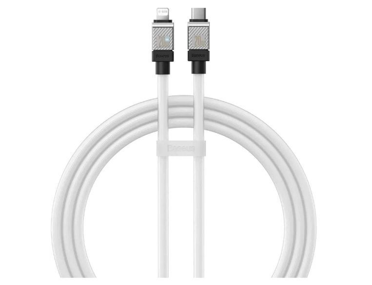 Кабель Lightning (M) - USB2.0 Type-C (M), 1м, Baseus CAKW000002, белый