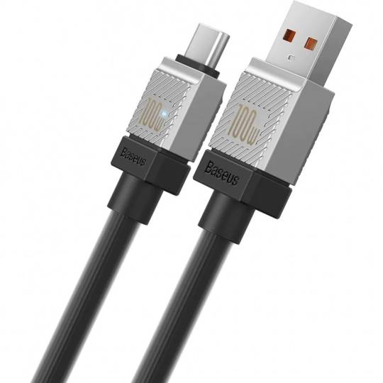 Кабель USB2.0 (M) - USB2.0 Type-C (M), 1м, Baseus CAKW000601, черный
