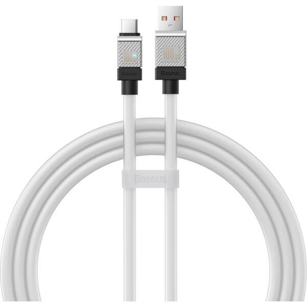 Кабель USB2.0 (M) - USB2.0 Type-C (M), 1м, Baseus CAKW000602, белый