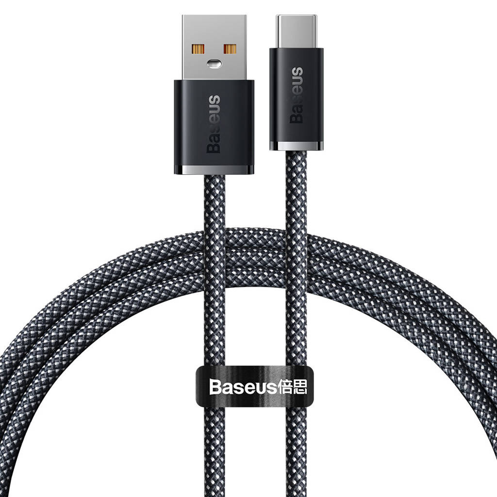 Кабель USB2.0 (M) - USB2.0 Type-C (M), 1м, Baseus CALD000616, серый