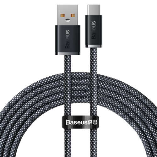 Кабель USB2.0 (M) - USB2.0 Type-C (M), 2м, Baseus CALD000716, серый