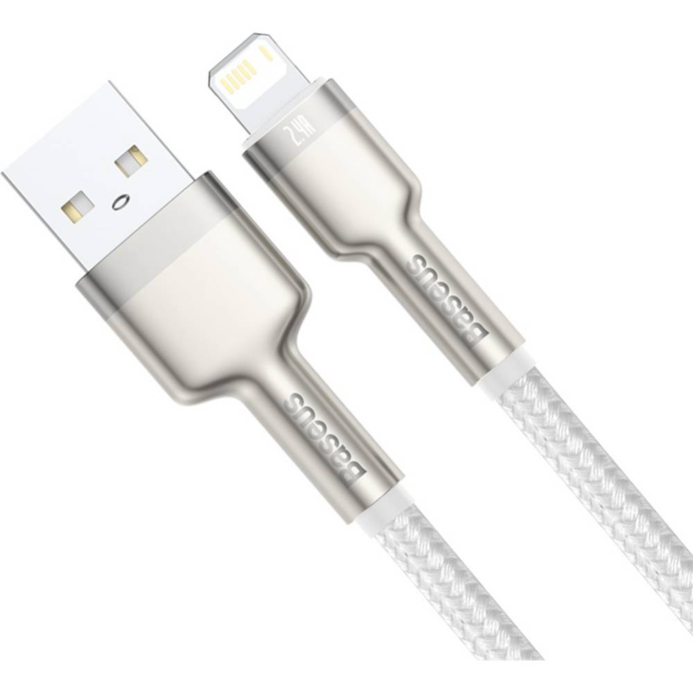 Кабель Lightning (M) - USB2.0 (M), 1м, Baseus CALJK-A02, белый