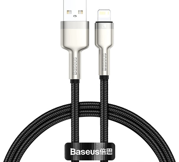 Кабель Lightning (M) - USB2.0 (M), 2м, Baseus CALJK-B01, черный